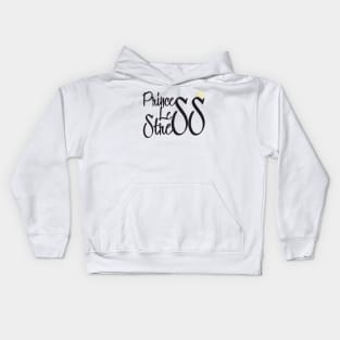 Princess less stress Kids Hoodie